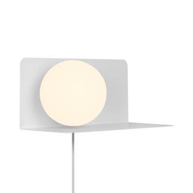 Nordlux Lilibeth Wandlampe weiß E14 mit Ablage 35x16x16cm