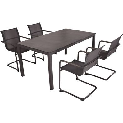 Tischgruppe SOPHIA 21, 5-tlg. Tisch 305382 | 4×Freischwinger 305350