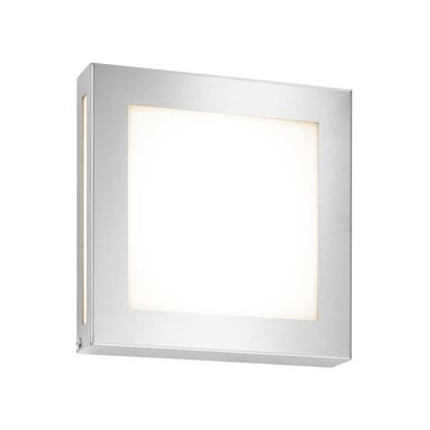 CMD LED-Wandanbauleuchte 12W 3000K 1200lm edst gbürst 1LED gebürstet Konv Gl opal