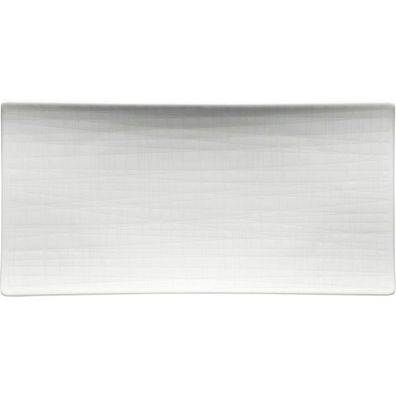 Rosenthal Mesh Platte flach, Länge: 260 mm, weiß