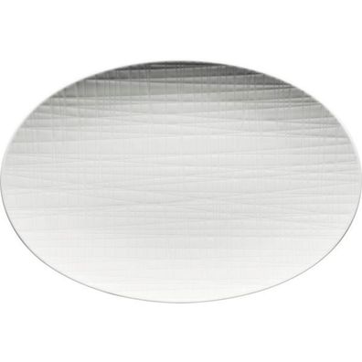 Rosenthal Mesh Platte oval, coup, Länge: 250 mm, weiß