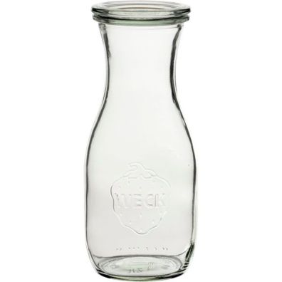 WECK Flasche 4-tlg., mit Deckel, Dichtungsring, Klammer, Inhalt: 0,50 Liter