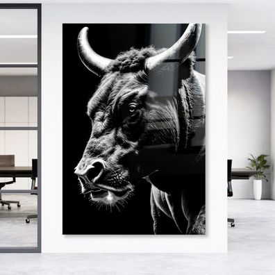 Wandbild Taurus-Krypto-Börse Tier Leinwand , Acrylglas Poster Modern Deko Kunst