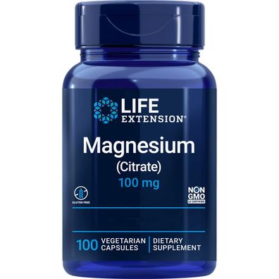 Life Extension, Magnesium (Citrat), 100mg, 100 vegetarische Kapseln