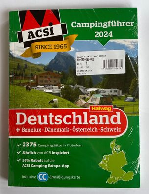 Campingführer mit Camping Card ACSI 2024 Deutschland, Benelux, ... 626918b2 NEU