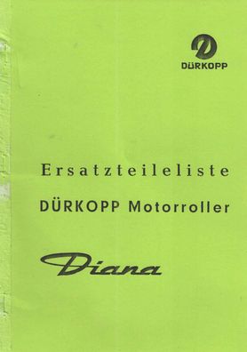 Ersatzteilliste Dürkopp Motorroller Diana