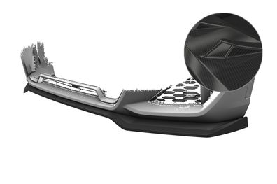 CSR Cup-Spoilerlippe mit ABE für BMW X1 U11 M-Paket 2022- CSR-CSL777-C Carbon Look g