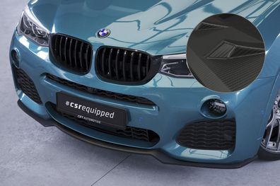 CSR Cup-Spoilerlippe mit ABE für BMW X4 (F26) M-Paket 2014- CSR-CSL558-M Carbon Look