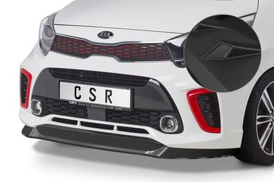 CSR Cup-Spoilerlippe mit ABE für Kia Picanto (JA) GT-Line 2017- CSR-CSL463-M Carbon