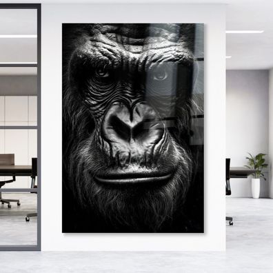 Wandbild Tier Gorilla - Affe Leinwand , Acrylglas , Poster Modern Deko Kunst