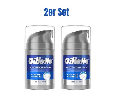 2er Set Gillette Series After Shave Moisturizer Herren 100 ml Feuchtigkeit