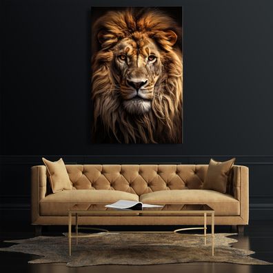 Wandbild Tier Wunderschöner Löwe Leinwand , Acrylglas , Poster Deko Kunst