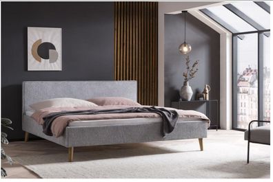 Polsterbett Bett Modell Twister Farbe grau