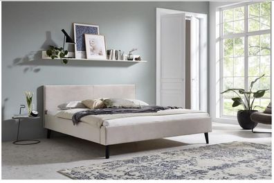 Polsterbett Bett Modell Leira Farbe beige