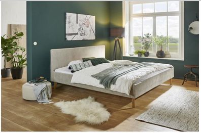 Polsterbett Bett Modell Kreta Farbe taupe