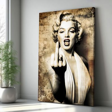 Marilyn Monroe Wandbild Frau Leinwand , Acrylglas , Poster Modern Deko Kunst