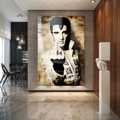 Wandbild Elvis Presley Pop Music Leinwand , Acrylglas , Poster Modern Deko Kunst