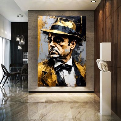 Wandbild ink Al Capone Mafia Boss Leinwand , Acrylglas , Poster Deko Kunst