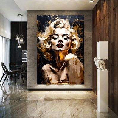 Wandbild Frau Ink Marilyn Monroe Leinwand , Acrylglas , Poster Deko Kunst