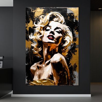 Frau Marilyn Monroe Ink Wandbild Leinwand , Acrylglas , Poster Deko Kunst