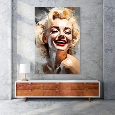 Wandbild Marilyn Monroe Ink Frau Deko Leinwand , Acrylglas , Poster Kunst