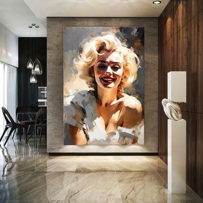Wandbild Ink Marilyn Monroe Frau Deko Leinwand , Acrylglas , Poster Kunst