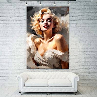 Marilyn Monroe Wandbild Ink Frau Deko Leinwand , Acrylglas , Poster Kunst