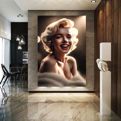 Marilyn Monroe Wandbild Frau Deko Leinwand , Acrylglas , Poster Kunst
