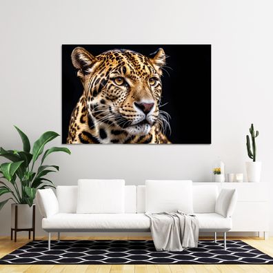 Wandbild Leopard Tier Poster, Leinwand , Acrylglas , Deko Kunst