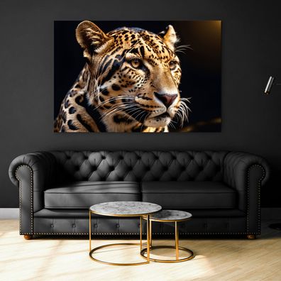 Wandbild Tier Leopard Jaguar Poster, Leinwand , Acrylglas , Deko Kunst