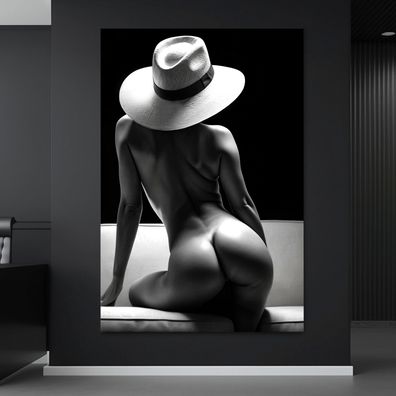 Wandbild Erotische Frau auf der Couch Poster, Acrylglas , Leinwand , Kunst Modern