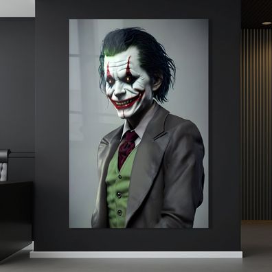 Wandbild Joker batman Film Modern Kunst Poster , Acrylglas , Leinwand