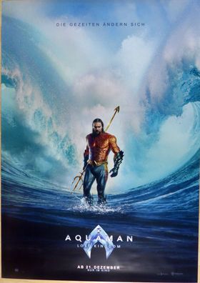 Aquaman - Lost Kingdom - Original Kinoplakat A0 -Teasermotiv- Jason Momoa- Filmposter