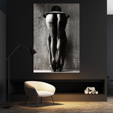 Wandbild Erotische Frau Nude Kunst Modern Pop-Art Acrylglas , Leinwand , Poster