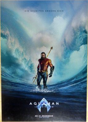 Aquaman - Lost Kingdom - Original Kinoplakat A1 -Teasermotiv- Jason Momoa- Filmposter