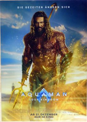 Aquaman - Lost Kingdom - Original Kinoplakat A1 -Hauptmotiv- Jason Momoa- Filmposter