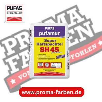 Pufas pufamur Super-Haftspachtel SH45, Faserverstärkt 10kg