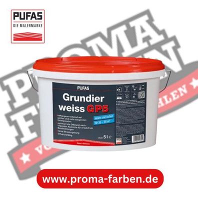 Pufas Grundierweiss GP5 12,5 Liter