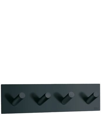 Smedbo Design 4-Fach Hakenleiste schwarz Edelstahl gebürstet BB1096