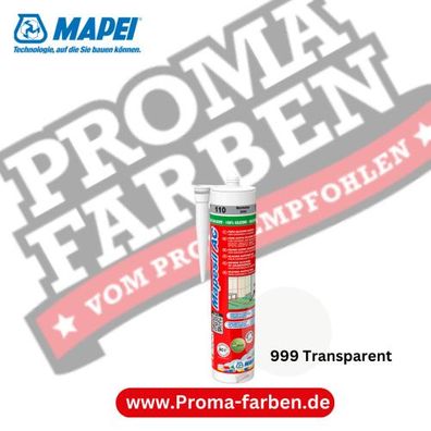 Mapei Mapesil AC 310ml Silikon-Dichtstoff 999 Transparent
