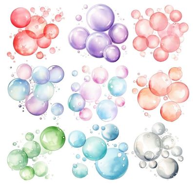 Bügelbild Bügelmotiv Seifenblasen Bubbles Junge Mädchen verschiedene Größen