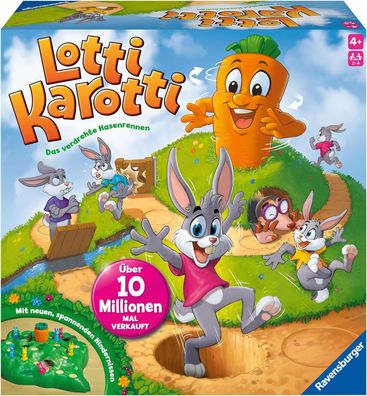 Ravensburger Kinderspiele 22343 - Lotti Karotti - Wettlaufspiel für 2 bis 4 Spiele...