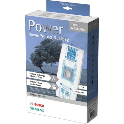 BSH G ALL Power Protect Filterbeutel, 5 Stück