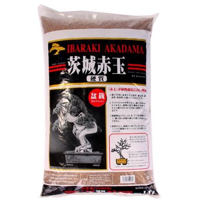 Bonsai-Erde Akadama 1-5 mm Ibaraki hart 2 Liter (nicht original verpackt)