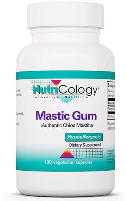 Nutricology, Mastic Gum (Pistazienharz) , 120 Veg. Kapseln - Hypoallergen