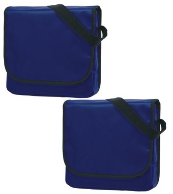 2 x Umhängetasche blau 33x30x9 Abwaschbar PVC Planentasche 8L LKW Planen Tasche