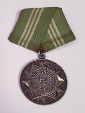 DDR MdI Volkspolizei Medaille Für treue Dienste in Silber