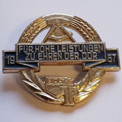 DDR FDJ JP Abzeichen Für hohe Leistungen zu Ehren der DDR