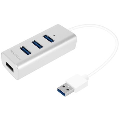 Macally 4-Port USB 3.0 USB-Hub Alu SuperSpeed Adapter Verteiler PC Notebook Mac