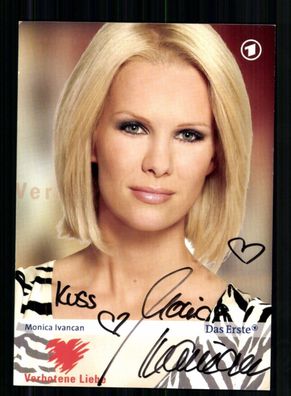 Monica Ivancan Verbotene Liebe Autogrammkarte Original Signiert # BC 208694